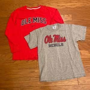 Ole Miss Youth M SS and LS shirts 💙❤️